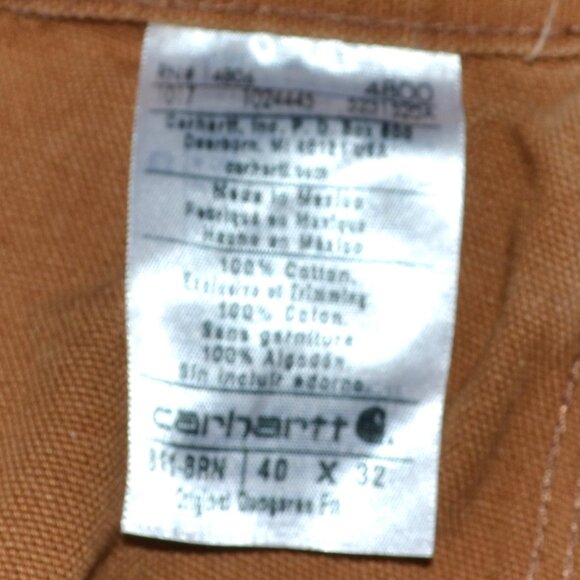 Carhartt Men's Work Pants Size 40 x 32 Heavy Duty Multi Pockets Tool Loop - Picture 5 of 6